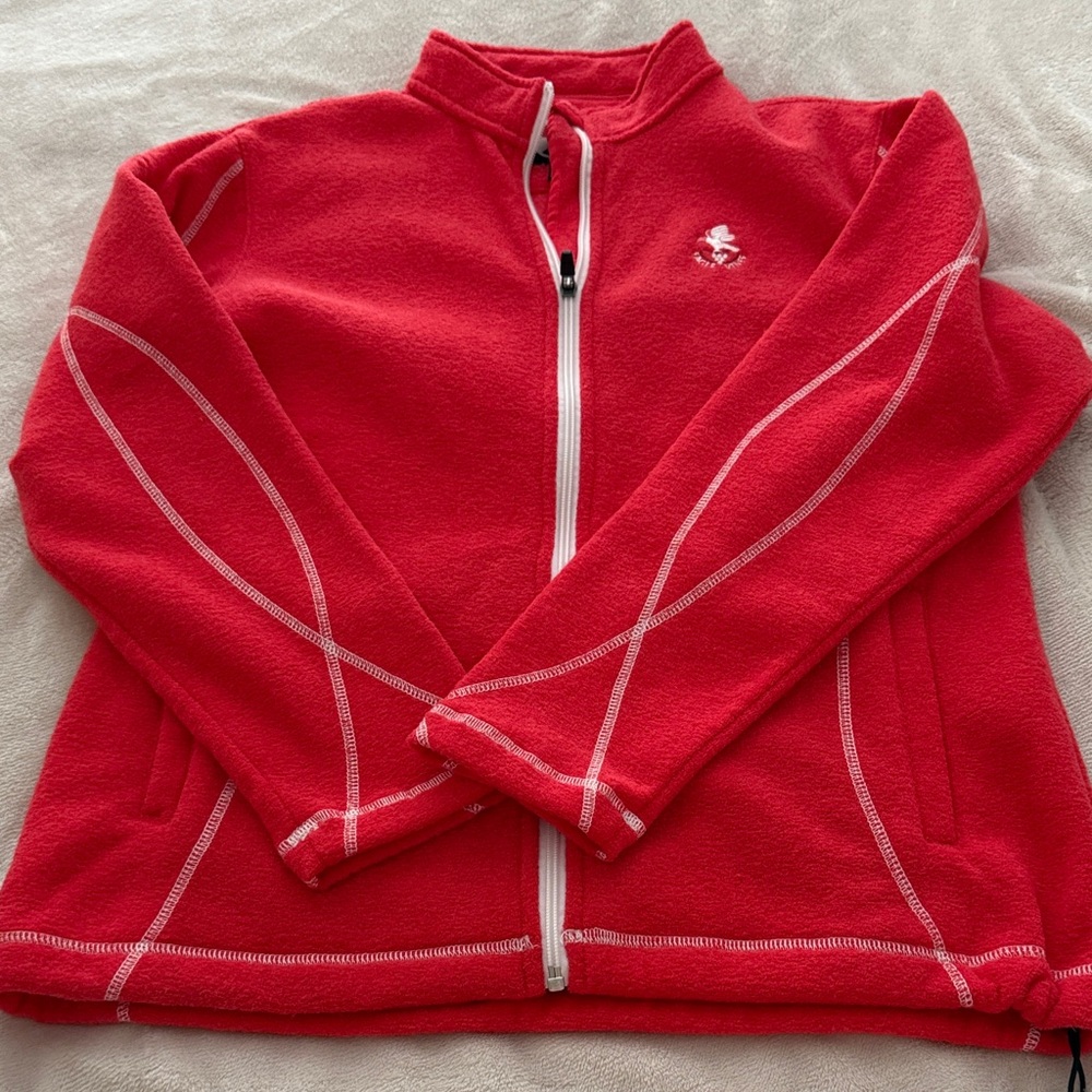 Women's Red Fleece Jacket Sun Mountain